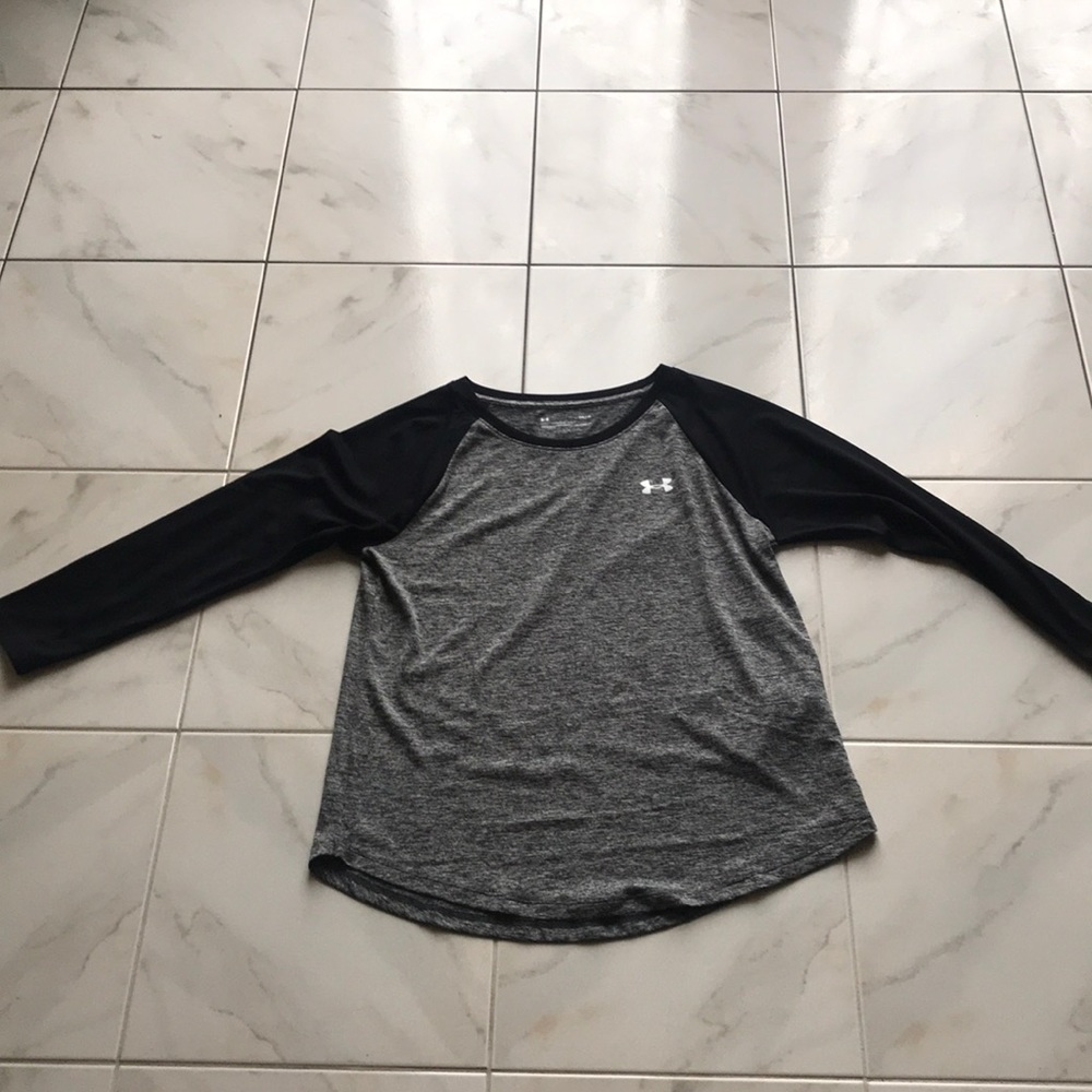 Grey Heather Long Sleeve Under Armor Shirt